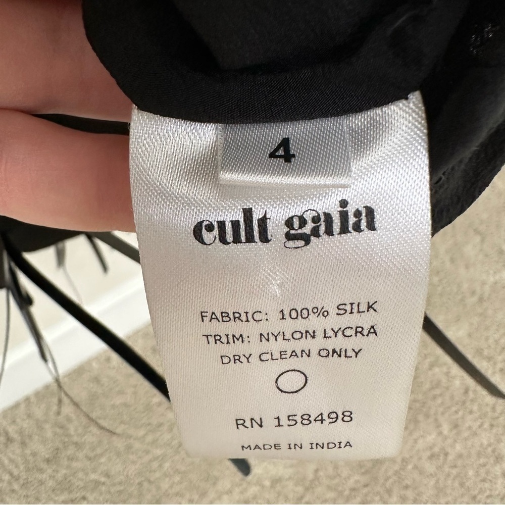 CULT GAIA Anisa Black Gown Maxi Dress SZ US 4 - Picture 11 of 11